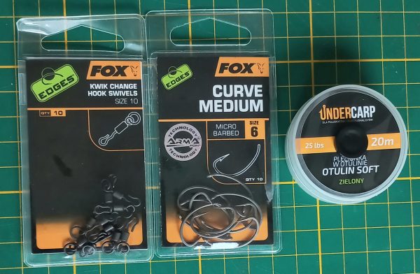 Przypon Karpiowy Ronnie Rig – Fox Curve Medium – 25lbs - obrazek 6