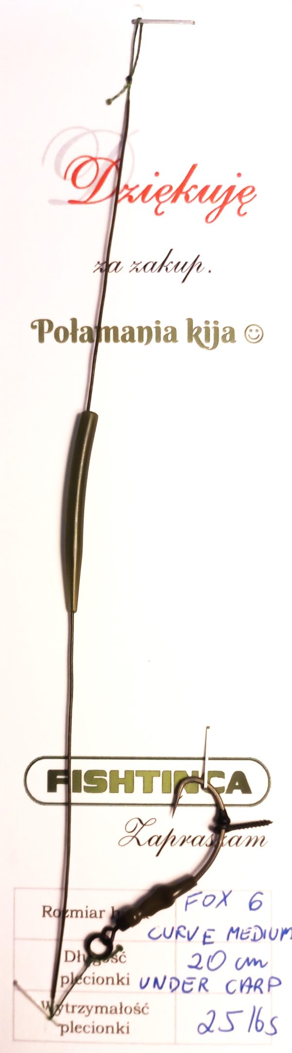 Przypon Karpiowy Ronnie Rig – Fox Curve Medium – 25lbs - obrazek 9