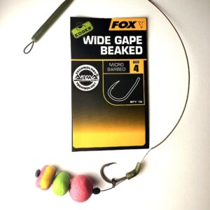 Przypon Karpiowy Blow Back Rig – FOX Wide Gape Beaked (Nr 4) – 25lbs.