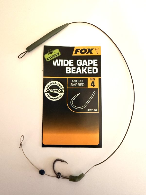 Przypon Karpiowy Blow Back Rig – FOX Wide Gape Beaked (Nr 4) – 25lbs. - obrazek 3