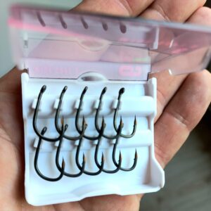 Przypon blow back rig-hak korda kamakura wide gape x (nr6)-plecionka miękka Korda 25lbs-długi włos