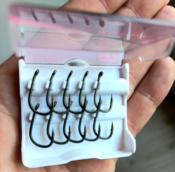 Przypon blow back rig-hak korda kamakura wide gape x (nr6)-plecionka miękka Korda 25lbs-długi włos - obrazek 2