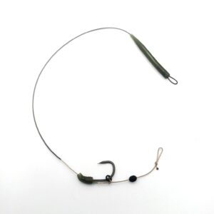 Przypon blow back rig-hak korda kamakura wide gape x (nr6)-plecionka w otulinie Korda 25lbs-długi włos