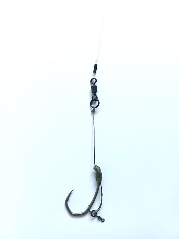 Przypon karpiowy Combi Rig -łamaniec hak nash long shank size 2 -Korda boom 35 lbs - obrazek 4