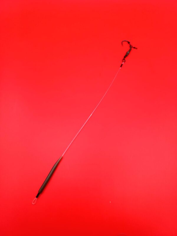przypon karpiowy ronnie rig-hak korda klor nr4 -fluorocarbon Fox 35lb - obrazek 3