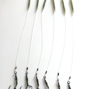 przypon karpiowy ronnie rig-hak Korda Klor nr4 -fluorocarbon Fox 35lb