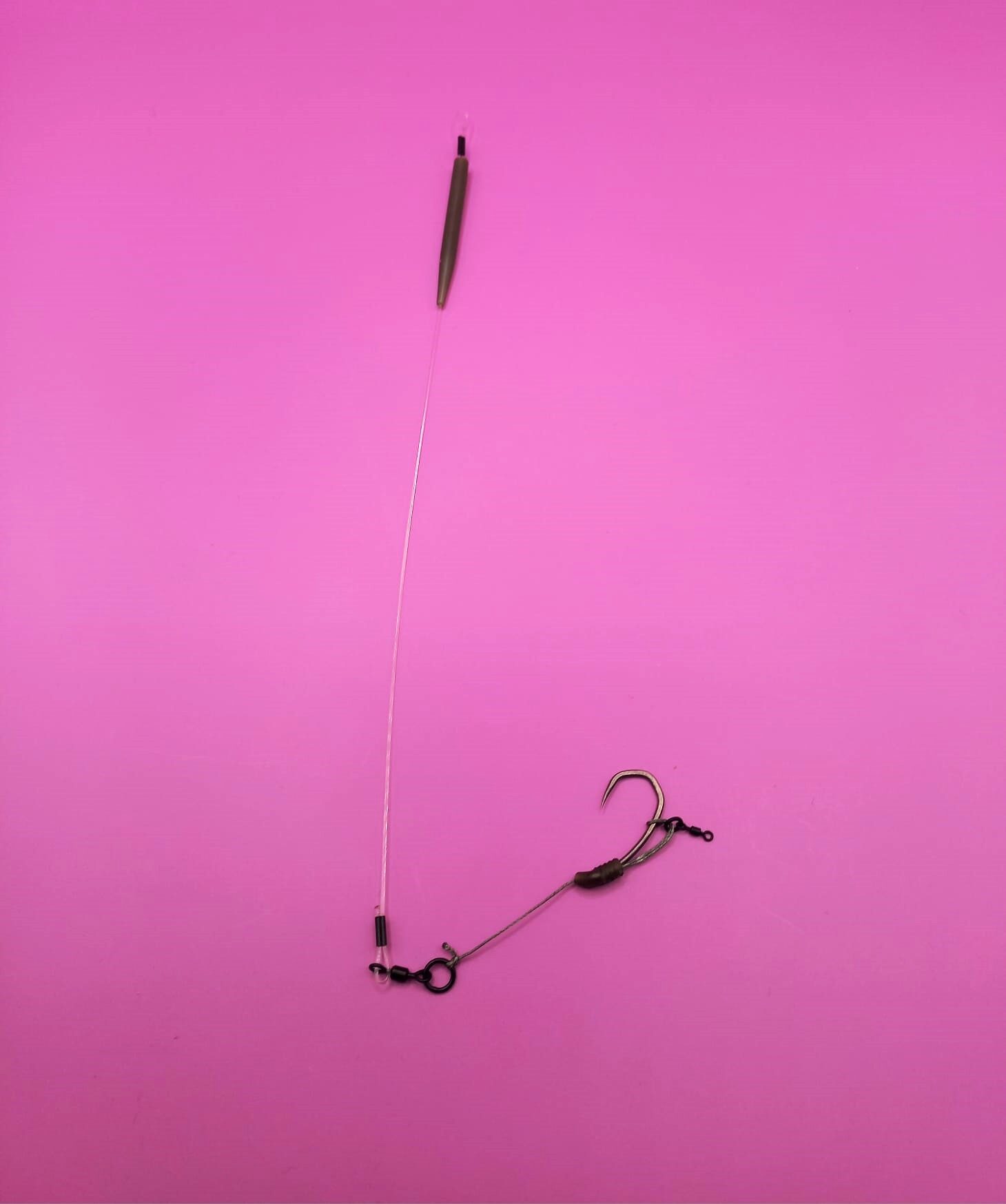 Przypon karpiowy Combi Rig -łamaniec hak nash long shank bezzadziorowy -Korda boom 35 lbs - obrazek 5